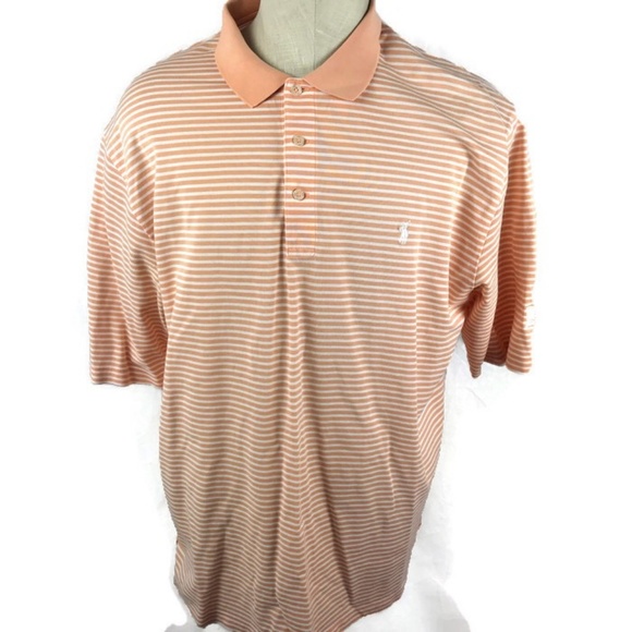 Polo Golf Ralph Lauren Mens Shirt XL Orange - Picture 1 of 6